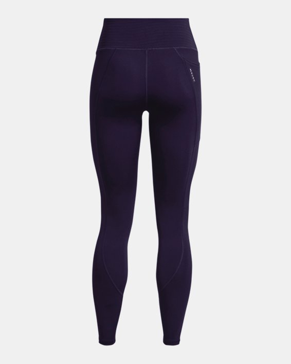 Damen UA RUSH™ Leggings mit No-Slip-Bund, volle Länge, Purple, pdpMainDesktop image number 7